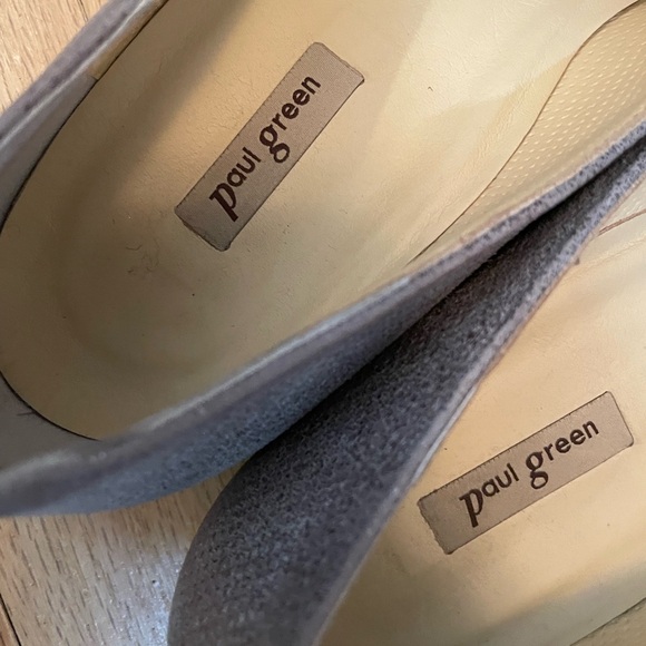 Paul Green Perry Flat Gold Silver Metallic Perforated Leather Size 9 women. - Picture 5 of 11